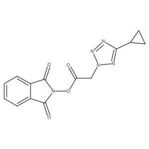 1,3-dioxo-2,3-dihydro-1H-isoindol-2-yl 2-(5-cyclopropyl-2H-1,2,3,4-tetrazol-2-yl)acetate Structure