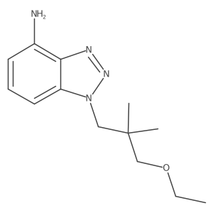 1-(3-ethoxy-2,2-dimethylpropyl)-1H-1,2,3-benzotriazol-4-amine结构式