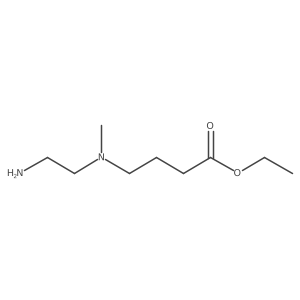 Ethyl 4-[(2-aminoethyl)(methyl)amino]butanoate结构式