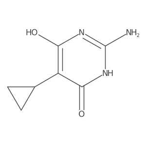 2-Amino-5-cyclopropylpyrimidine-4,6-diol结构式