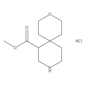Methyl 3-oxa-9-azaspiro[5.5]undecane-11-carboxylate;hydrochloride结构式