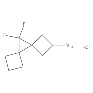 9,9-Difluorodispiro[3.0.35.14]nonan-7-amine;hydrochloride Structure