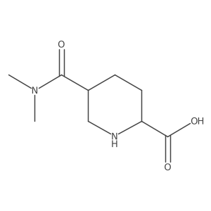5-(Dimethylcarbamoyl)piperidine-2-carboxylic acid Structure