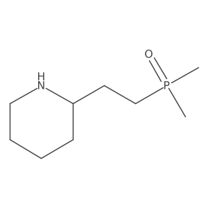 2-(2-Dimethylphosphorylethyl)piperidine结构式
