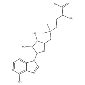 Adenosine, 5a(2)-[[(3S)-3-amino-3-carboxypropyl]dimethylammonio]-5a(2)-deoxy-, inner salt结构式