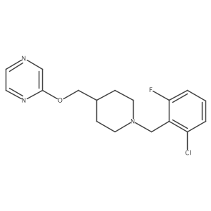 2-({1-[(2-Chloro-6-fluorophenyl)methyl]piperidin-4-yl}methoxy)pyrazine结构式