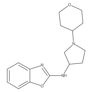 N-[1-(oxan-4-yl)pyrrolidin-3-yl]-1,3-benzoxazol-2-amine Structure