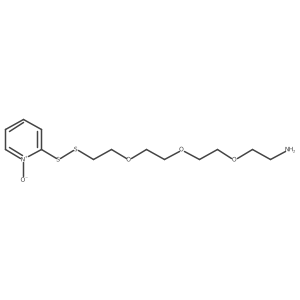 2-((2-(2-(2-(2-Aminoethoxy)ethoxy)ethoxy)ethyl)disulfanyl)pyridine 1-oxide Structure