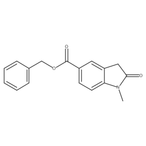 Benzyl 1-methyl-oxindole-5-carboxylate结构式