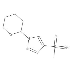 imino(methyl)[1-(oxan-2-yl)-1H-pyrazol-4-yl]-lambda6-sulfanone Structure