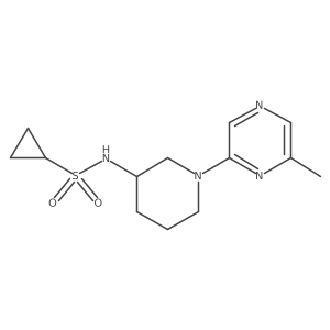 N-[1-(6-methylpyrazin-2-yl)piperidin-3-yl]cyclopropanesulfonamide结构式