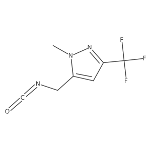 5-(isocyanatomethyl)-1-methyl-3-(trifluoromethyl)-1H-pyrazole Structure