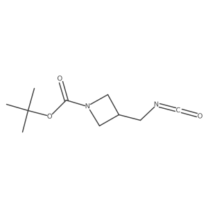 Tert-butyl 3-(isocyanatomethyl)azetidine-1-carboxylate结构式