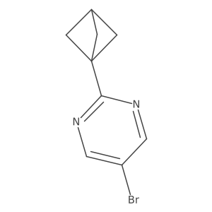 2-(Bicyclo[1.1.1]pentan-1-yl)-5-bromopyrimidine Structure