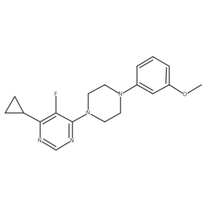 4-Cyclopropyl-5-fluoro-6-[4-(3-methoxyphenyl)piperazin-1-yl]pyrimidine Structure