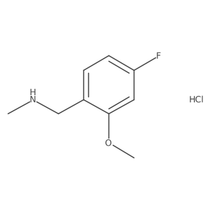 [(4-Fluoro-2-methoxyphenyl)methyl](methyl)amine hydrochloride Structure