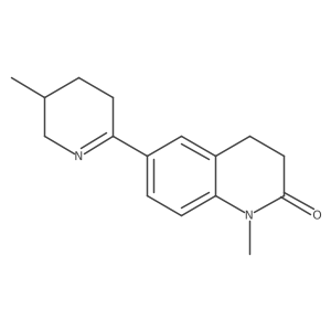 1-Methyl-6-(5-methyl-3,4,5,6-tetrahydropyridin-2-yl)-3,4-dihydroquinolin-2(1H)-one Structure