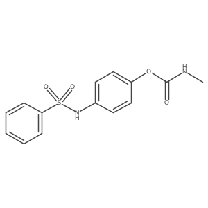 N-[4-[[(Methylamino)carbonyl]oxy]phenyl]benzenesulfonamide Structure