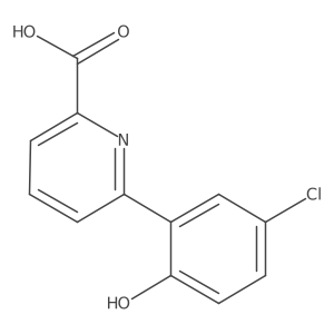 6-(5-Chloro-2-hydroxyphenyl)-pyridine-2-carboxylic acid Structure