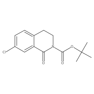 tert-Butyl 7-chloro-1-oxo-3,4-dihydroisoquinoline-2(1H)-carboxylate结构式