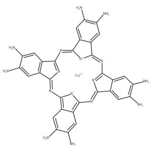 (SP-4-1)-[29H,31H-Phthalocyanine-2,3,9,10,16,17,23,24-octaminato(2-)-|EN29,|EN30,|EN31,|EN32]Copper结构式
