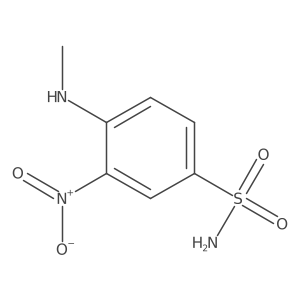 4-(Methylamino)-3-nitro-benzenesulfonamide结构式