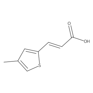 3-(4-Methylthiophen-2-yl)prop-2-enoic acid Structure