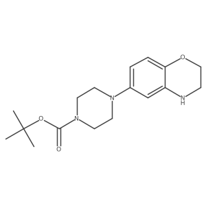 1,1-Dimethylethyl 4-(3,4-dihydro-2H-1,4-benzoxazin-6-yl)-1-piperazinecarboxylate Structure
