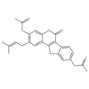 Psoralidin diacetate结构式