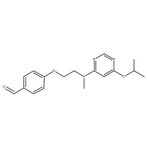 4-[2-[Methyl[6-(1-methylethoxy)-4-pyrimidinyl]amino]ethoxy]benzaldehyde Structure