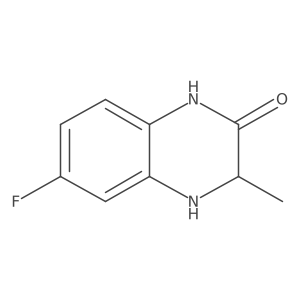 (3S)-6-fluoro-3-methyl-3,4-dihydroquinoxalin-2(1H)-one结构式