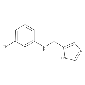 N-((1H-Imidazol-5-yl)methyl)-3-chloroaniline结构式