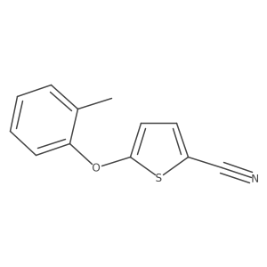 5-(2-Methylphenyloxy)-thiophen-2-carbonitrile Structure