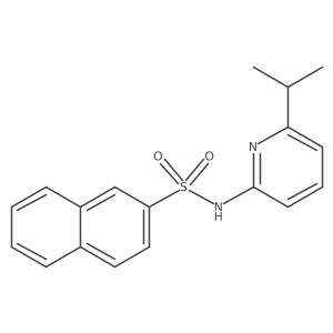 N-[6-(1-Methylethyl)-2-pyridinyl]-2-naphthalenesulfonamide Structure