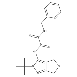 N1-(2-(tert-butyl)-4,6-dihydro-2H-thieno[3,4-c]pyrazol-3-yl)-N2-(pyridin-2-ylmethyl)oxalamide结构式