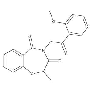 4-(2-(2-methoxyphenyl)-2-oxoethyl)-2-methylbenzo[f][1,4]oxazepine-3,5(2H,4H)-dione结构式