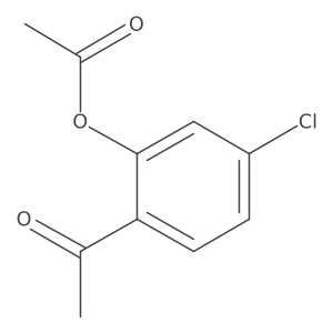 1-[2-(Acetyloxy)-4-chlorophenyl]ethanone结构式