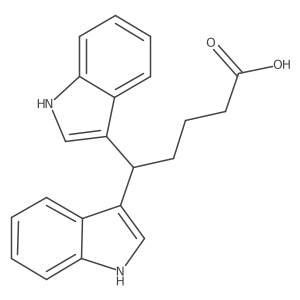 5,5-bis(1H-indol-3-yl)pentanoic acid结构式