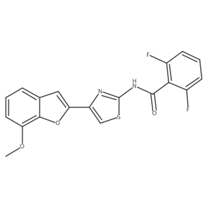 2,6-difluoro-N-(4-(7-methoxybenzofuran-2-yl)thiazol-2-yl)benzamide Structure