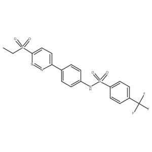 N-(4-(6-(ethylsulfonyl)pyridazin-3-yl)phenyl)-4-(trifluoromethyl)benzenesulfonamide Structure