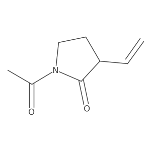 1-Acetyl-3-ethenyl-2-pyrrolidinone结构式