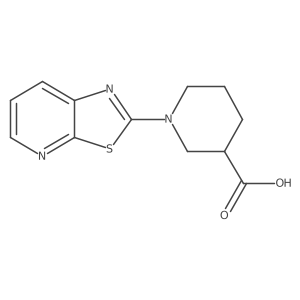 1-[1,3]Thiazolo[5,4-b]pyridin-2-ylpiperidine-3-carboxylic acid结构式