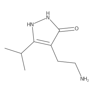 4-(2-Aminoethyl)-5-isopropyl-1,2-dihydro-3H-pyrazol-3-one Structure