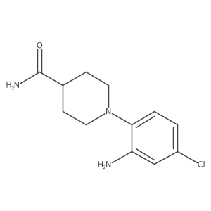 1-(2-Amino-4-chlorophenyl)piperidine-4-carboxamide Structure