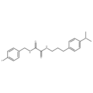 N1-(3-(4-(dimethylamino)phenyl)propyl)-N2-(4-fluorobenzyl)oxalamide结构式