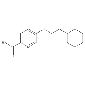 5-(2-Cyclohexylethoxy)-2-pyridinecarboxylic acid结构式