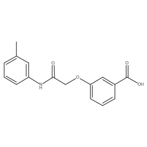 3-{[(3-Methylphenyl)carbamoyl]methoxy}benzoic acid Structure