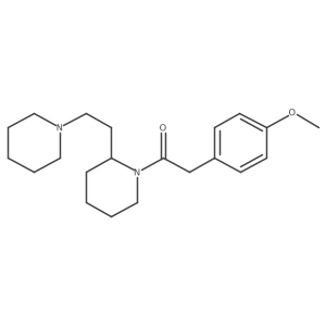 2-(4-Methoxyphenyl)-1-[2-(2-piperidinoethyl)piperidino]-1-ethanone Structure