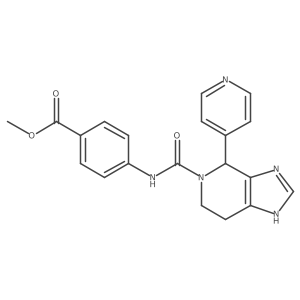 methyl 4-({[4-(pyridin-4-yl)-3,4,6,7-tetrahydro-5H-imidazo[4,5-c]pyridin-5-yl]carbonyl}amino)benzoate Structure