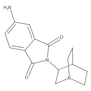 5-Amino-2-(1-azabicyclo[2.2.2]oct-3-yl)-1H-isoindole-1,3(2H)-dione结构式